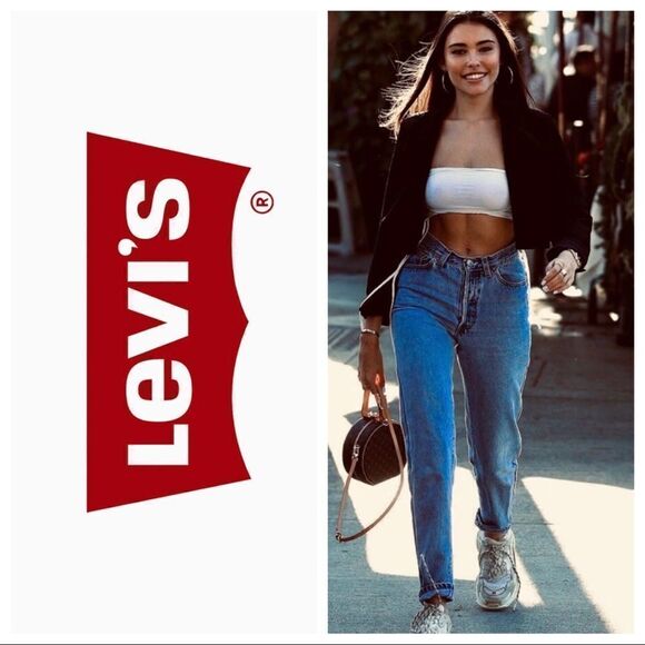 Levi's Denim - Vintage LEVI’s 550 High Rise Relaxed Fit Tapered Leg Mom Jeans Blue Size 10